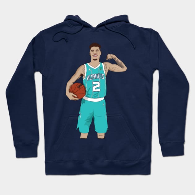 Lamelo Ball Charlotte Hornets Hoodie by IveyEricssonArt